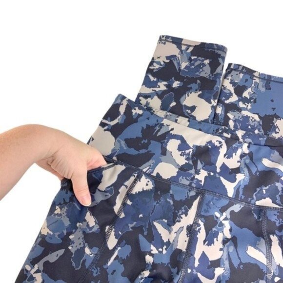 Duluth Noga Sculpting Blue Leggings Stash Pockets - Picture 6 of 9